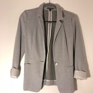 Express Grey Blue Blazer
